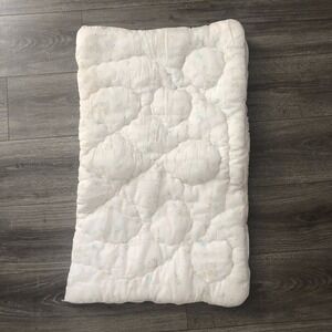 vintage baby blanket white sleeping blanket pastel ducks play mat soft